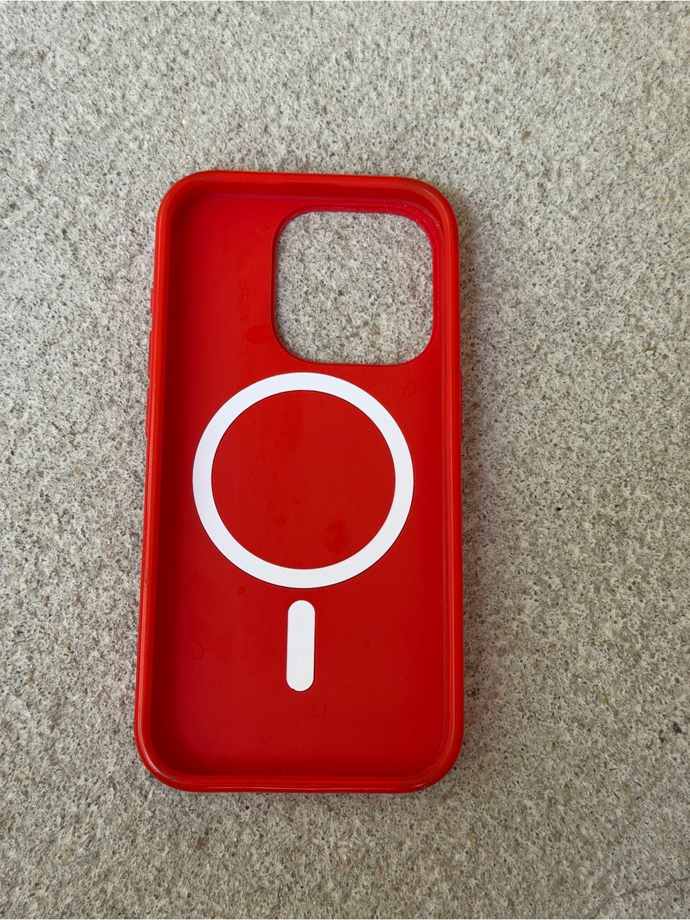 PopSocket Red iPhone 15 pro Case with White MagSafe Ring